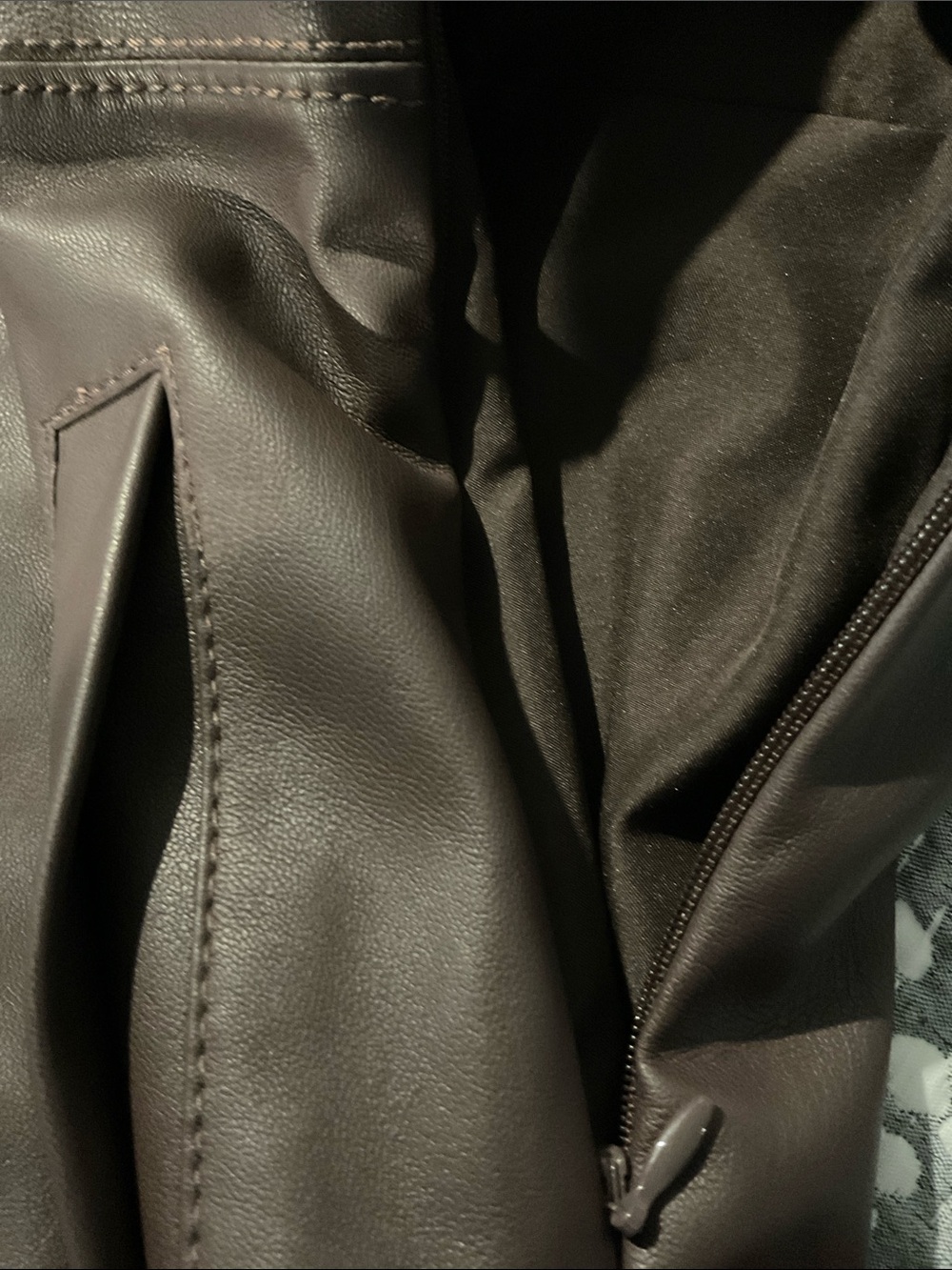 Loft Faux Leather Brown Dress - Picture 7 of 7